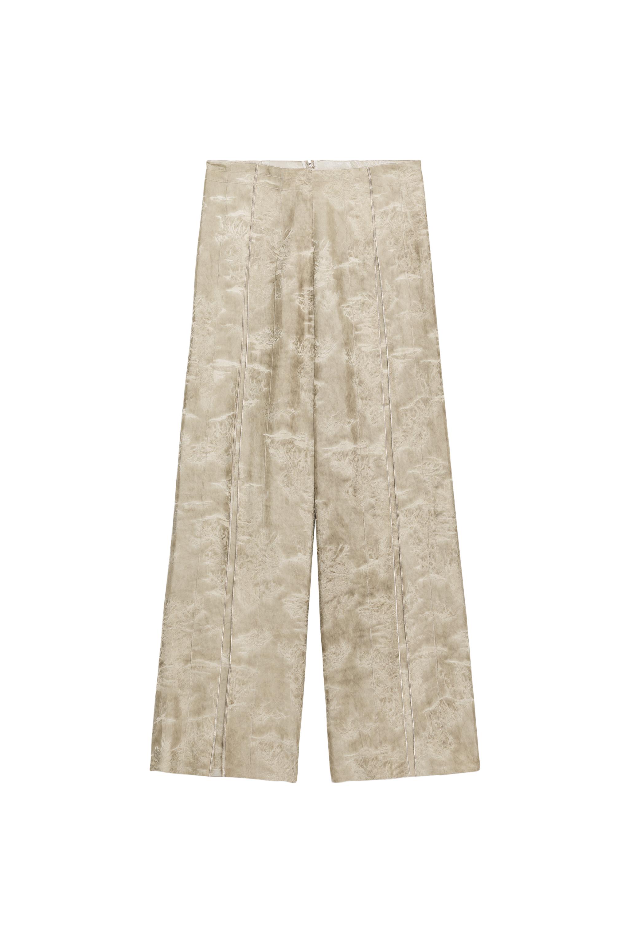 PANTALON JACQUARD À JAMBES LARGES ZW COLLECTION